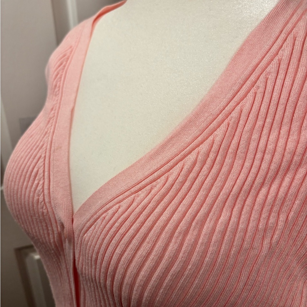 H&M Pink Ribbed Cardigan - Picture 2 of 5